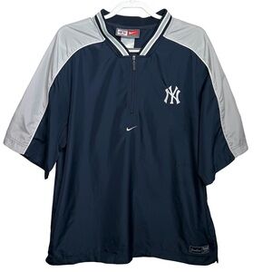 VTG Nike NY Yankees MLB Authentic Collection Short Sleeve Hot Jacket Men’s Sz XL